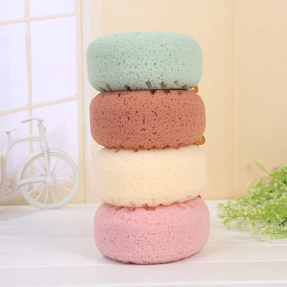 

Bath Sponge Exfoliating Scrubber For Body Shower Gentle Cleansing Tool With Hanging Loop Suitable Home Dorm Hotel Use