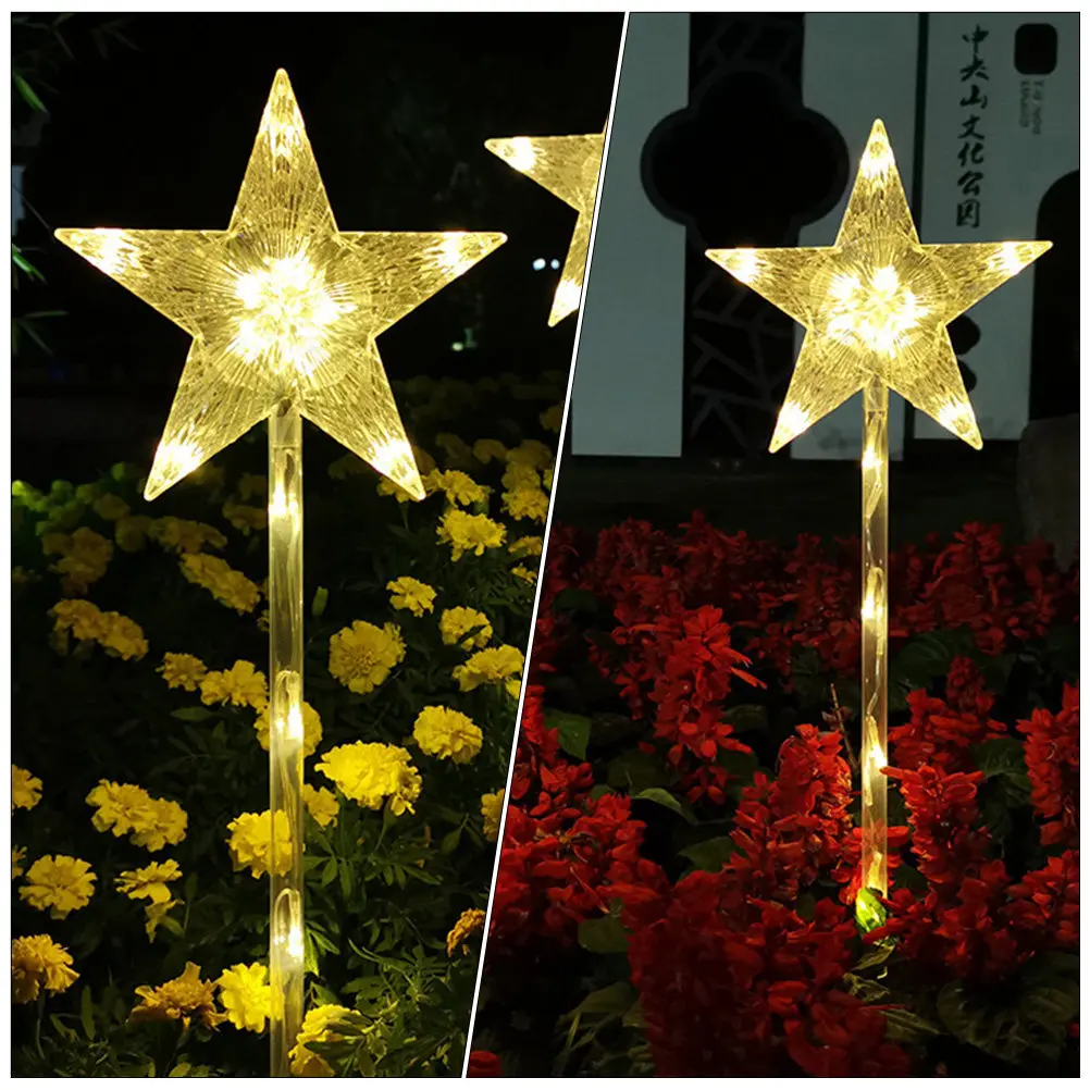 

1Set Outdoor Solar Lawn Lamp Waterproof Garden Light Xmas Christmas Pathway LED Landscape Light Solar Landscape Lamp