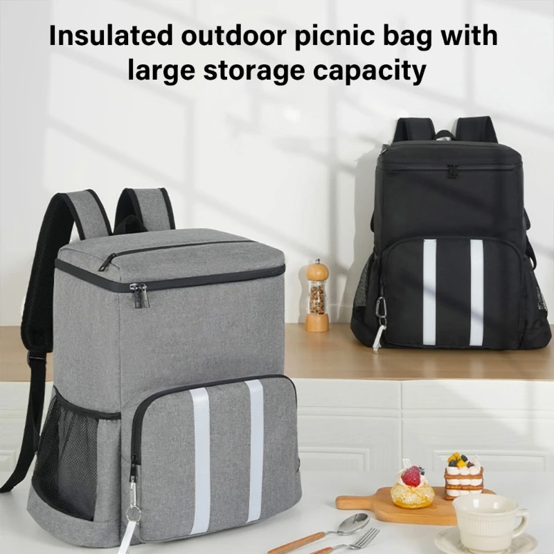 Insulated Backpack Cooling for Men and Women Large Capacity Lunch Bag for Beach Work Lunches and Outdoor Adventures