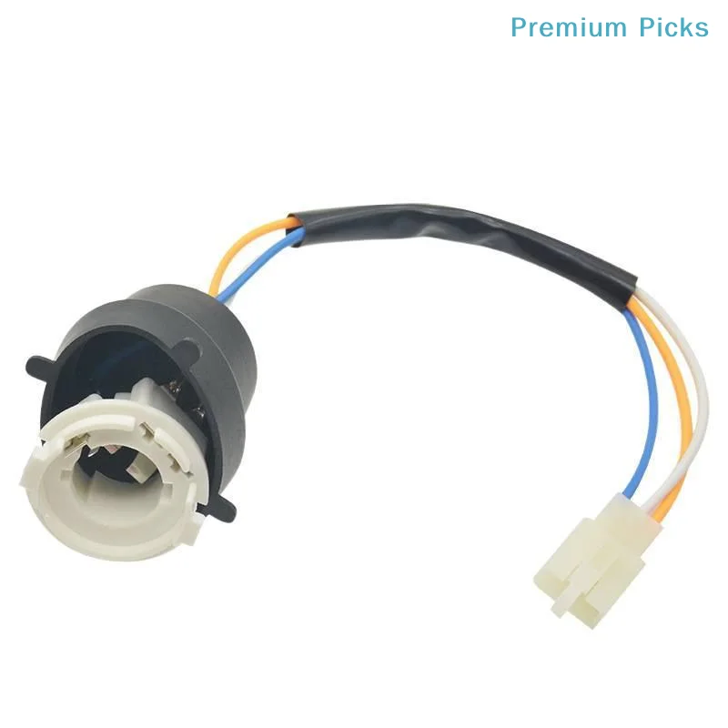 portable1/2Pcs BA20D Motorbike Headlight Bulb Connector Flame Retardant Socket Base Adapter for Motorcycle Repair Replacement