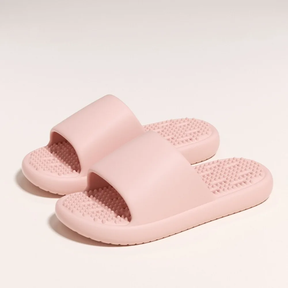 بلون المضادة للانزلاق نعال مسطحة جوفاء مكافحة رائحة الشرائح الصنادل بحر أحذية المفتوحة تو النعال النساء الرجال الحمام