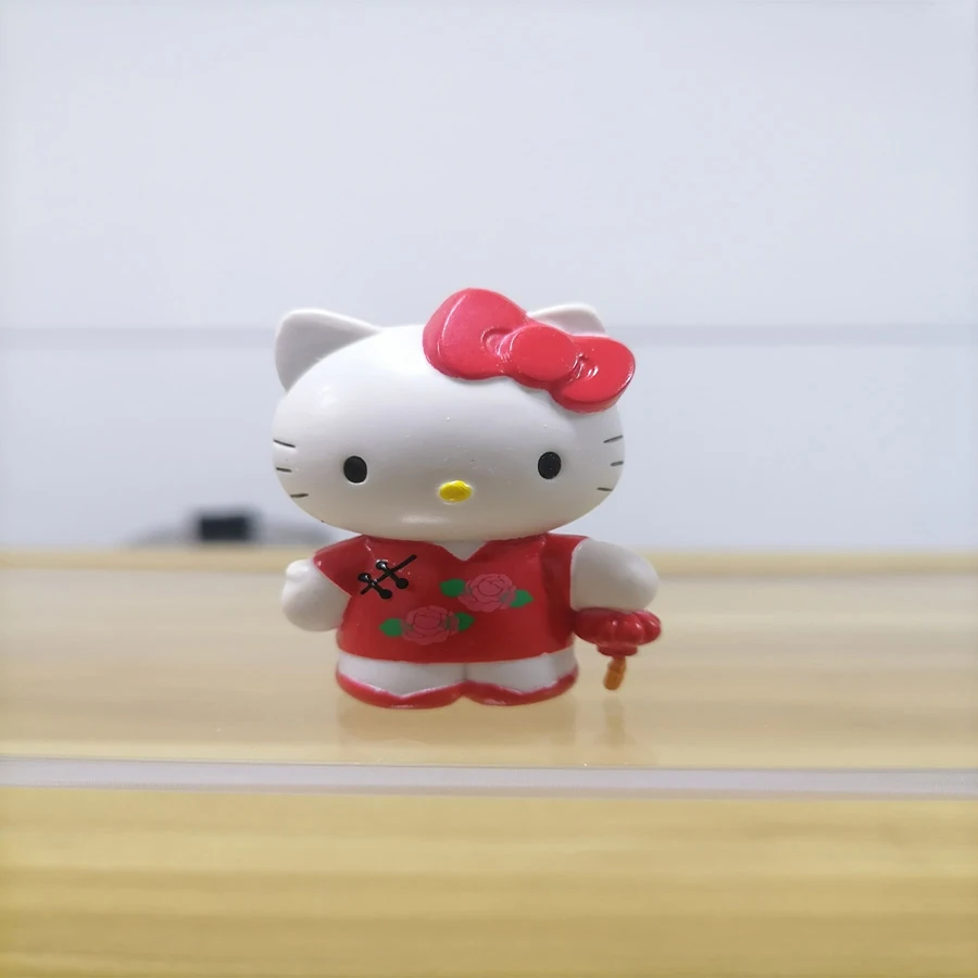 Hello Kitty Cute World Collection Anime Action Figure Desktop Toy Children Gift Brazil Egypt Russia China Costume Kid Toys