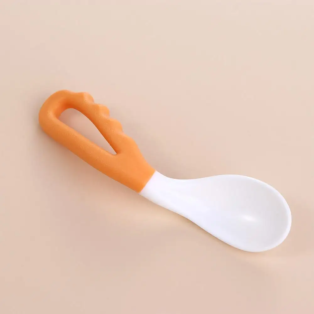 Cuillère narportable pour apprendre à manger pour bébé, cuillère à soupe incurvée pour enfant, ustensiles de cuisine pour nouveau-né