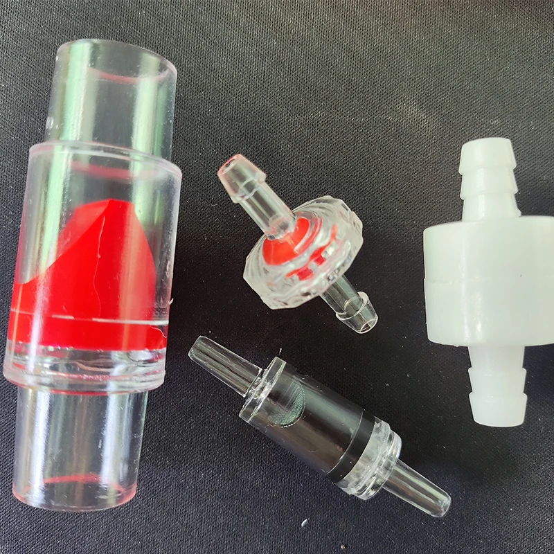 Plastic Check Valve Water One-way Valve Water Stop Valve Inline Fluids Check Valves for Fuel Gas Liquid 2Pcs