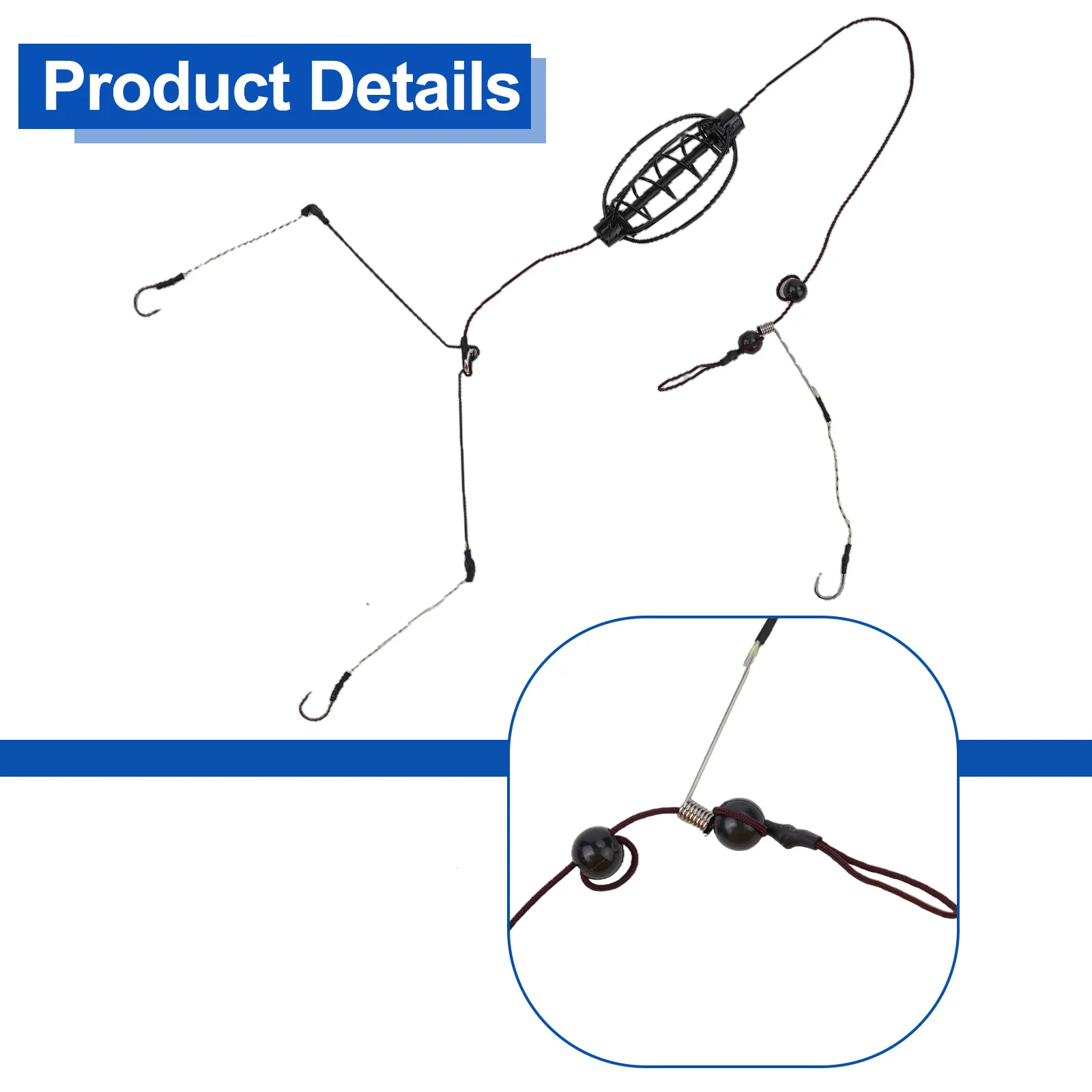 

Accessories Fishing Accessories Fishing Tool Bait Cage Fishing Fishing Tackles Hook PE Line+Metal Hook Sinking