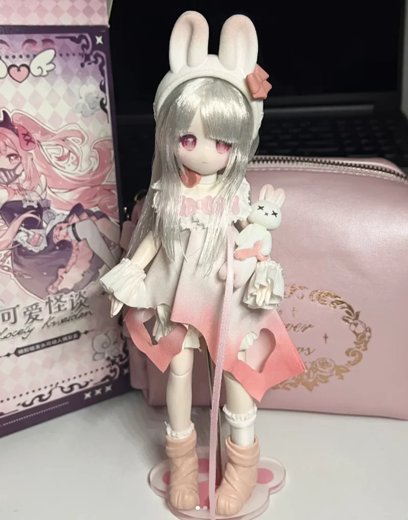 

Kwaidan Series 1/8 BJD Blind Box Genuine Kawaii Action Figure Hair Implanted Ornament Mystery Gift for Girls Birthday Trendy Toy