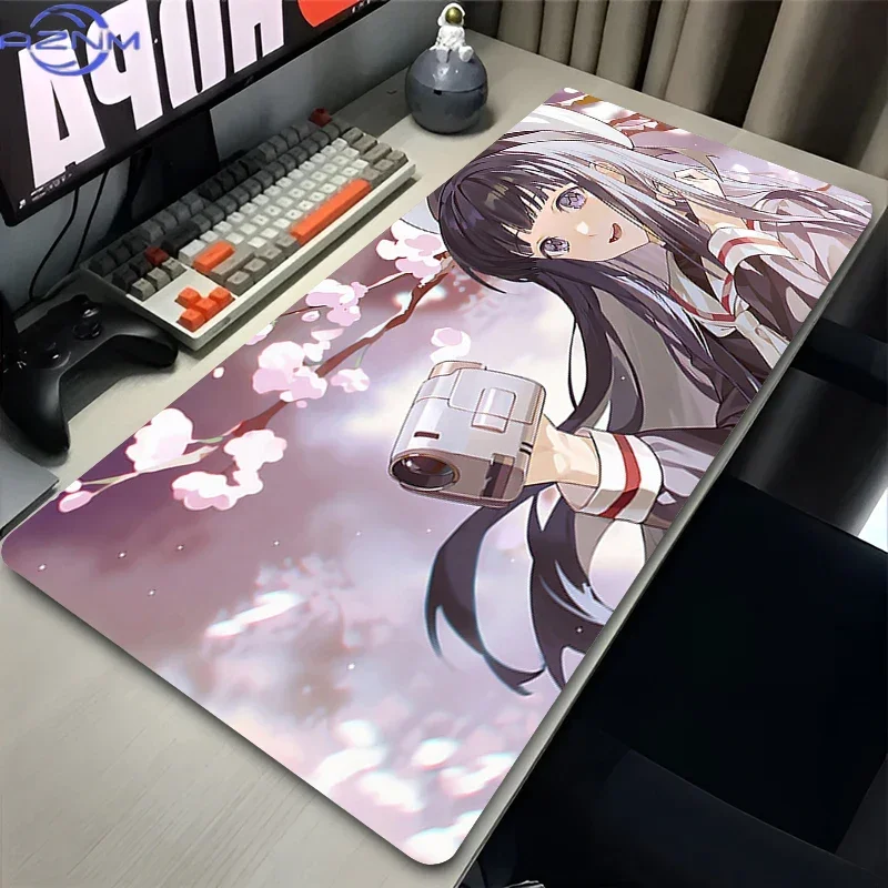Card Captor Sakura Cartoon Gaming Mouse Pad, Desktop Protector Keyboard Mat for PC Laptop, Game Table Accessories