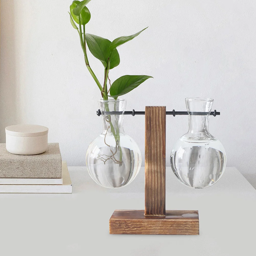 

Desktop Planter 3pcs Propagating Vases for Plants Clear Glass Jar High Borosilicate Hydroponic Vase Cute Flower Bulb Display