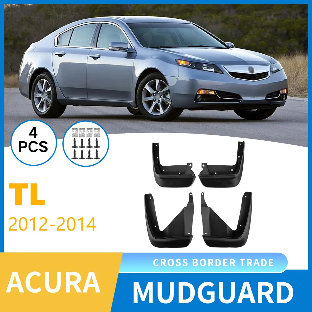 

For Acura TL 2012-2014 car tire mudguard exterior modification,Front Rear Flares Splash Guards Cover Car Accessorie