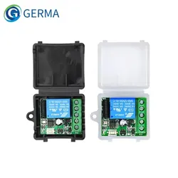 GERMA DC 12V 1 CH modulo interruttore relè telecomando Wireless codice di apprendimento DC 12V RF ricevitore supereterodina Controller 1CH