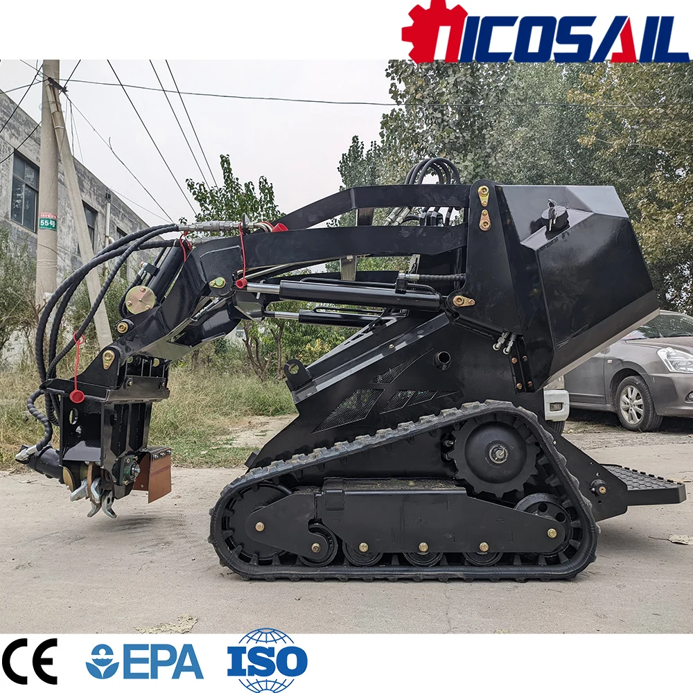 

Мини-погрузчик с бортовым поворотом на заказ, сертифицированный по стандарту Euro 5 CE, с навесным оборудованием для строительных и полевых работ