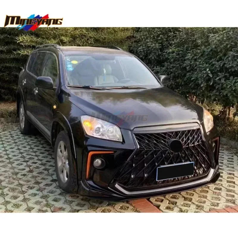 طقم هيكل مصدات السيارة عالي الجودة مناسب لـ RAV 4 RAV4 2009-2012 ترقية التغيير إلى Bodykit
