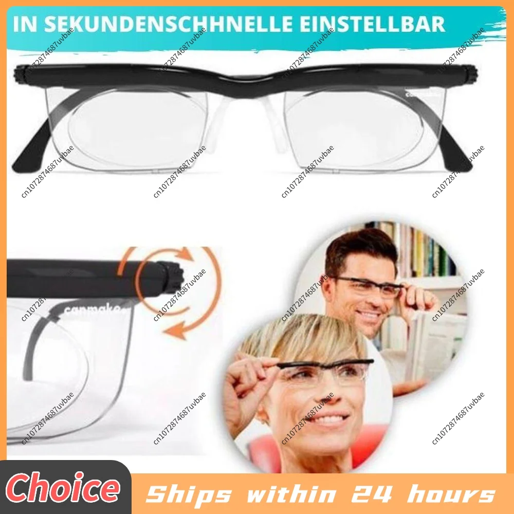 Fokallängenkorrektur -6D bis +3D Einstellbare Lesebrille Myopie Presbyopie Brillen Fern- und Nahsichtbrille