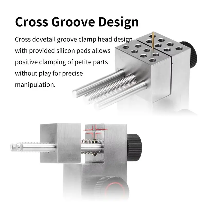 Happy New- Universal Directional Table-Top Vise AT-TVAB Stainless Steel Clamp Vise For Modeler Bench Precision Craft Tools