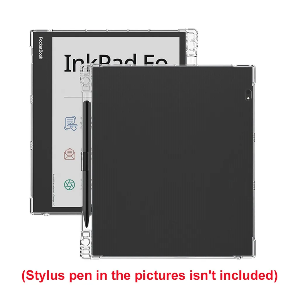 Case For PocketBook InkPad Eo PB1042, 10.3 Inch TPU Slim Shockproof Soft Transparent Cover,4 Shockproof Airbags,Pencil Holder