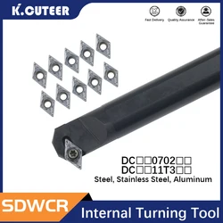 Internal Turning Tools Cutting Bar S10K-SDWCR07 S16Q-SDWCR07 S25S-SDWCR11 Lathe Cutter DCMT Carbide inserts CNC Holder Tool