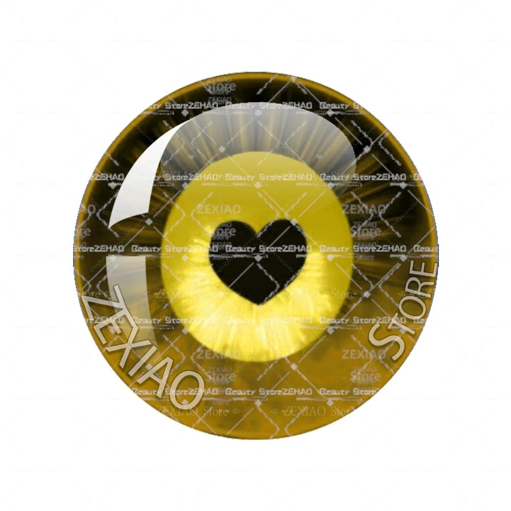 10MM-40MM Dragon Cat Animals Eye Colorful Heart Pattern Pupil Eye DIY Jewelry Accessory Blythe Doll 14mm Super Thin Eyes Chips