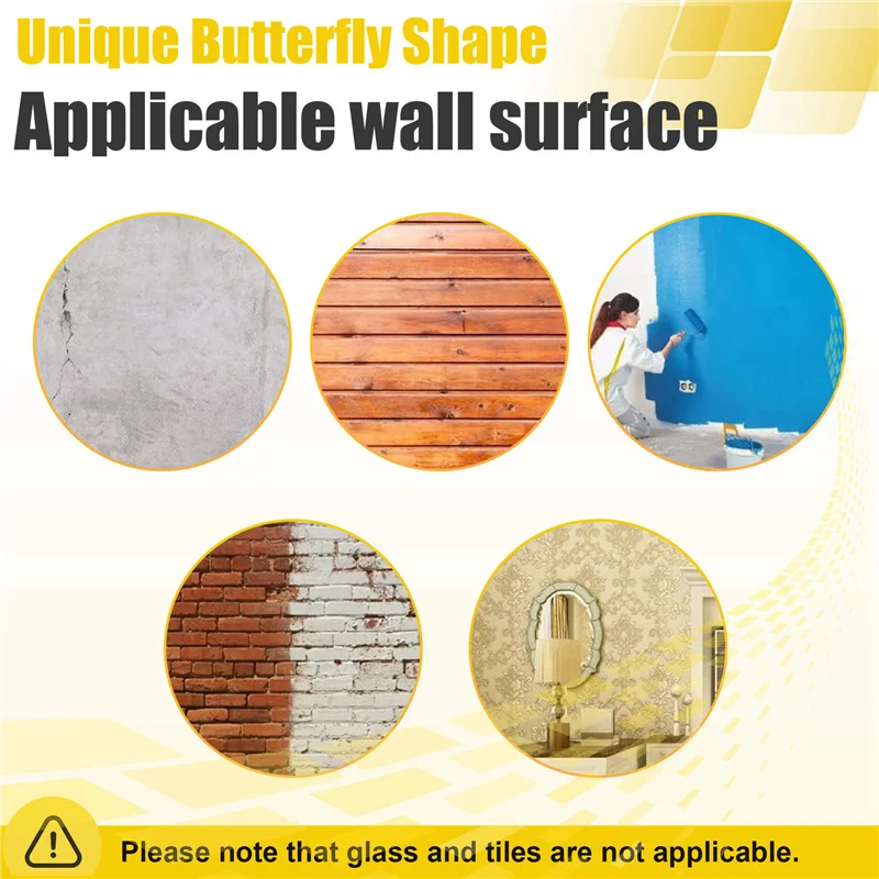 

ABRB-100PCS Aircraft Type Expansion Pipe Gypsum Board Expansion Plug Butterfly Shaped Hollow Wall Expansion Nail M8*38Mm