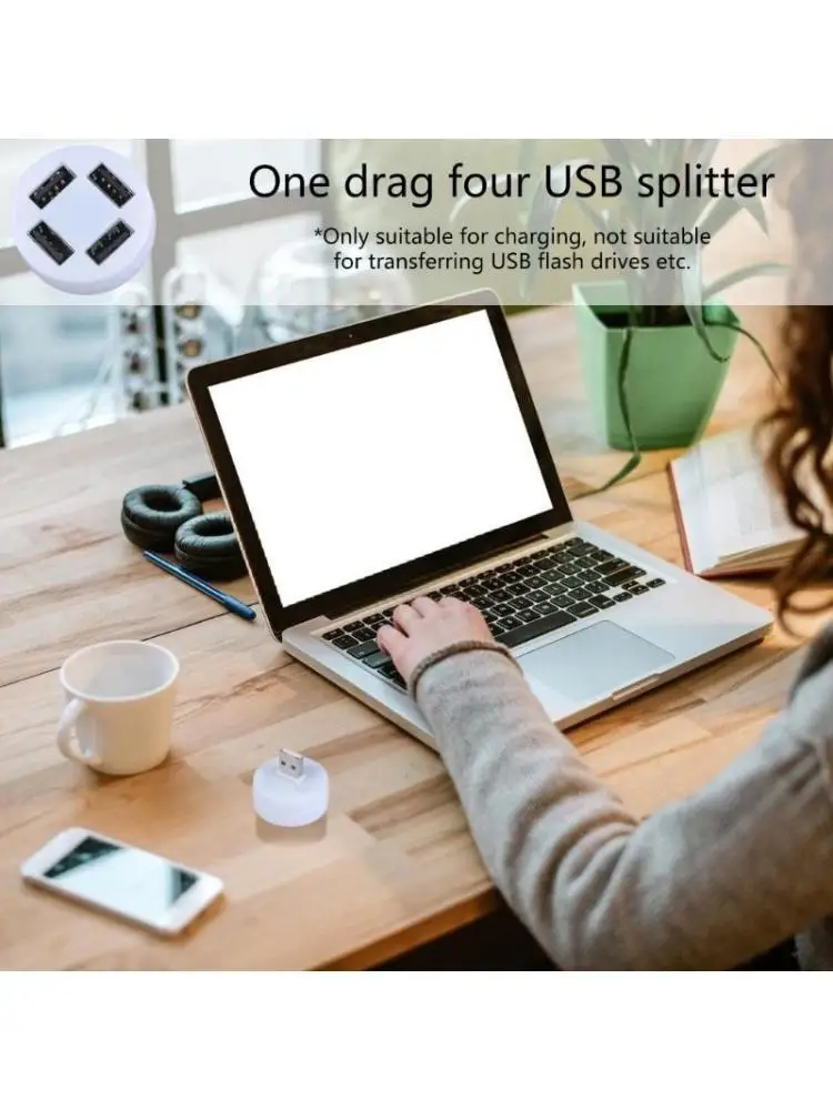 31BA USB Adapter Hubs Expands to 4 Port Splitter for Charging Only Not Data Transfer