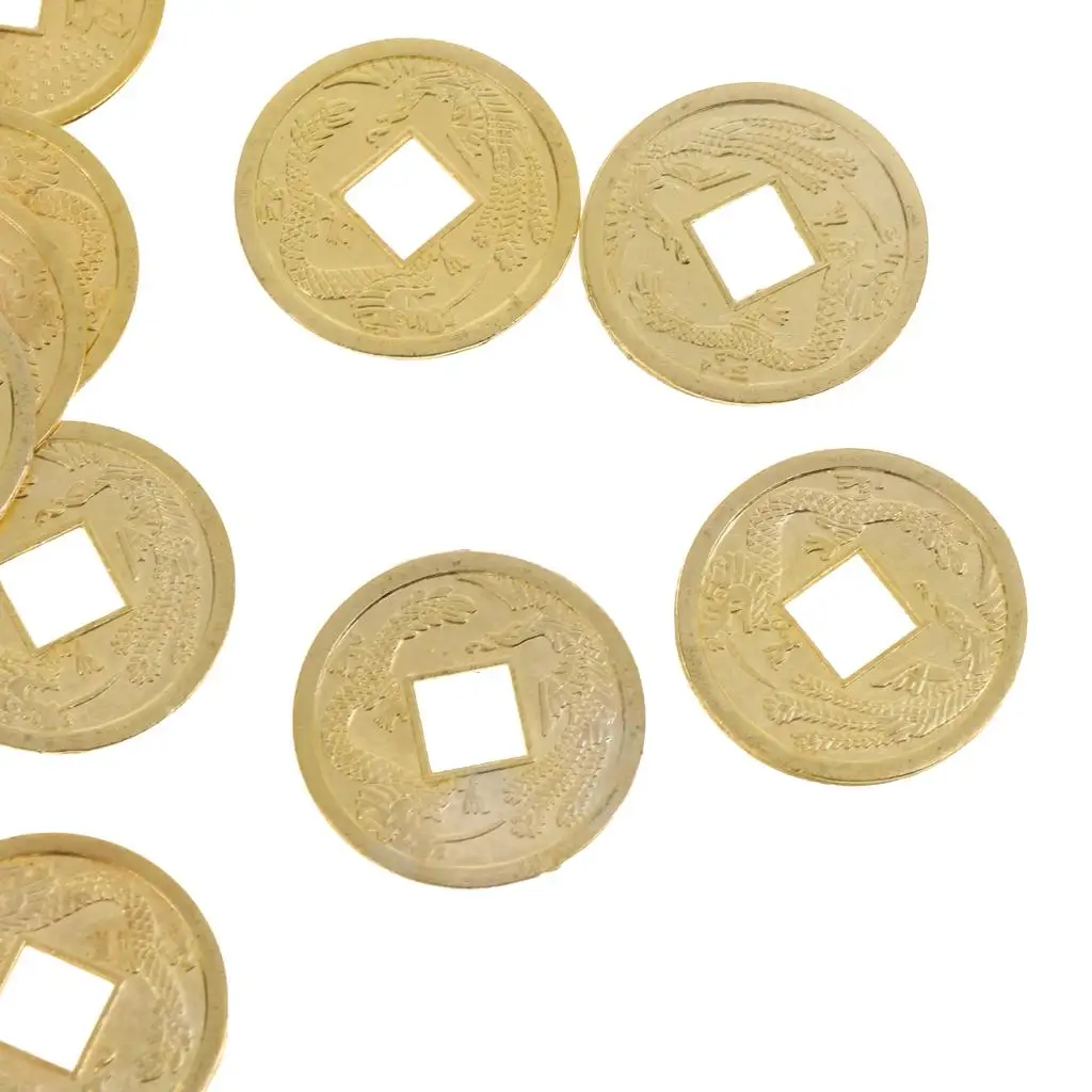 

50pcs Feng Shui Coins Chinese I Ching Coin 0.9'' Diameter Charm
