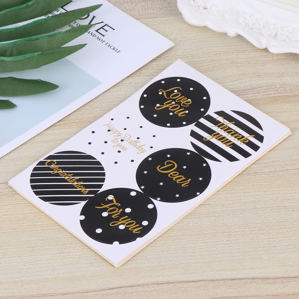 

10 Sheets Hot Stamping Self Adhesive Seal Sticker Creative Gift Label Party Favor Envelope Sticker Birthday Decoration for Cards