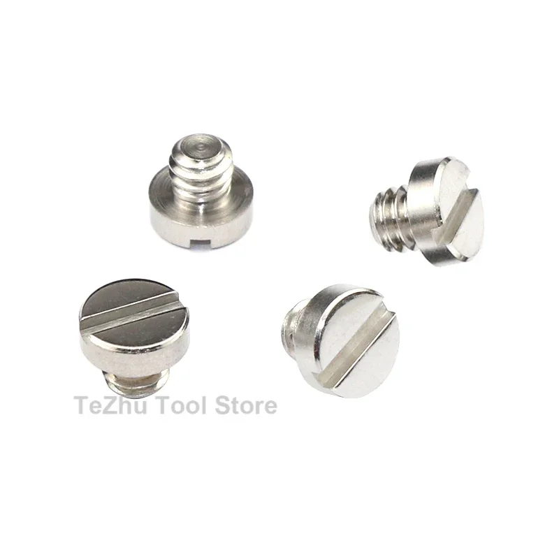 5pc 1/4 Inch Camera Screw Quick Release Plate Screw Round Head Tripod Ballhead Mount Photography Accessories