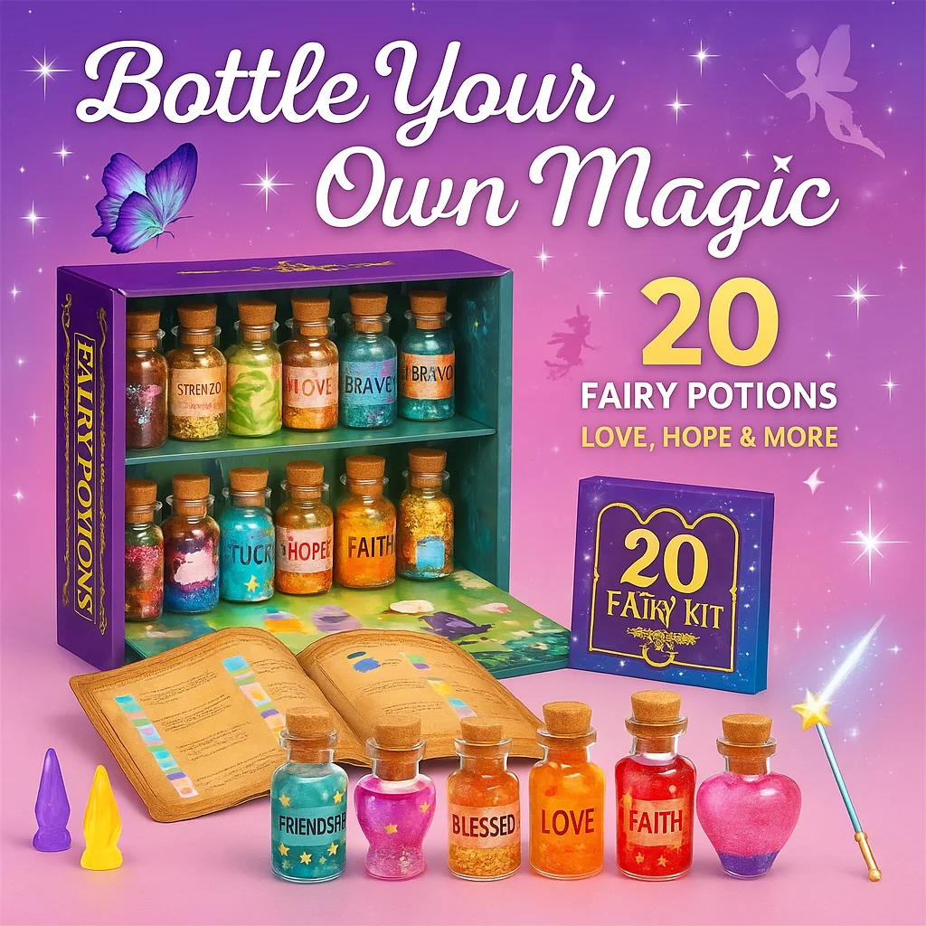 

Children’s Magic Potion Set DIY Material Pack Educational Puzzle Science Experiment Creative Toy Fantasy Play Birthday Gift Kit