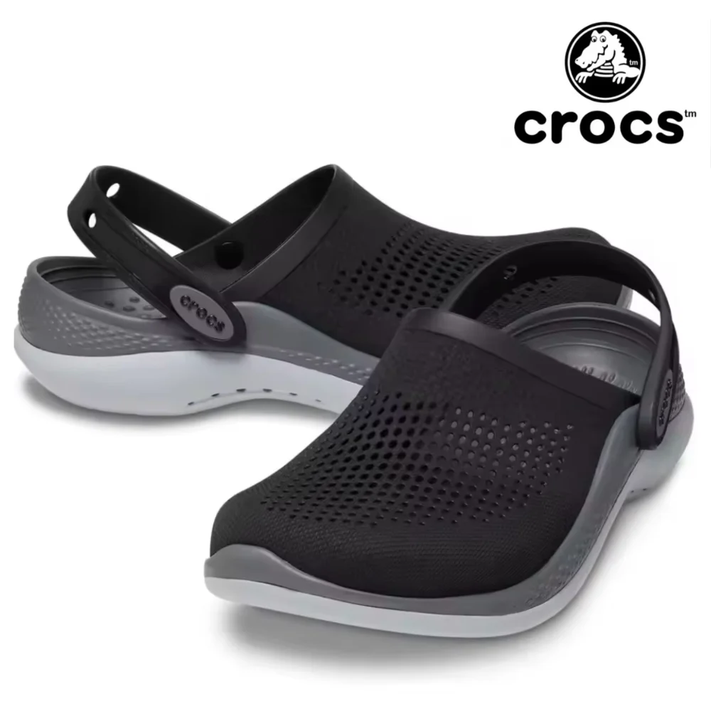 Crocs รองเท้าอุดตัน LiteRide 360 สําหรับผู้ชายและผู้หญิง 206708   ฤดูร้อนใหม่รองเท้าแตะชายหาดผู้ชายและผู้หญิงที่สะดวกสบายและระบายอากาศได้