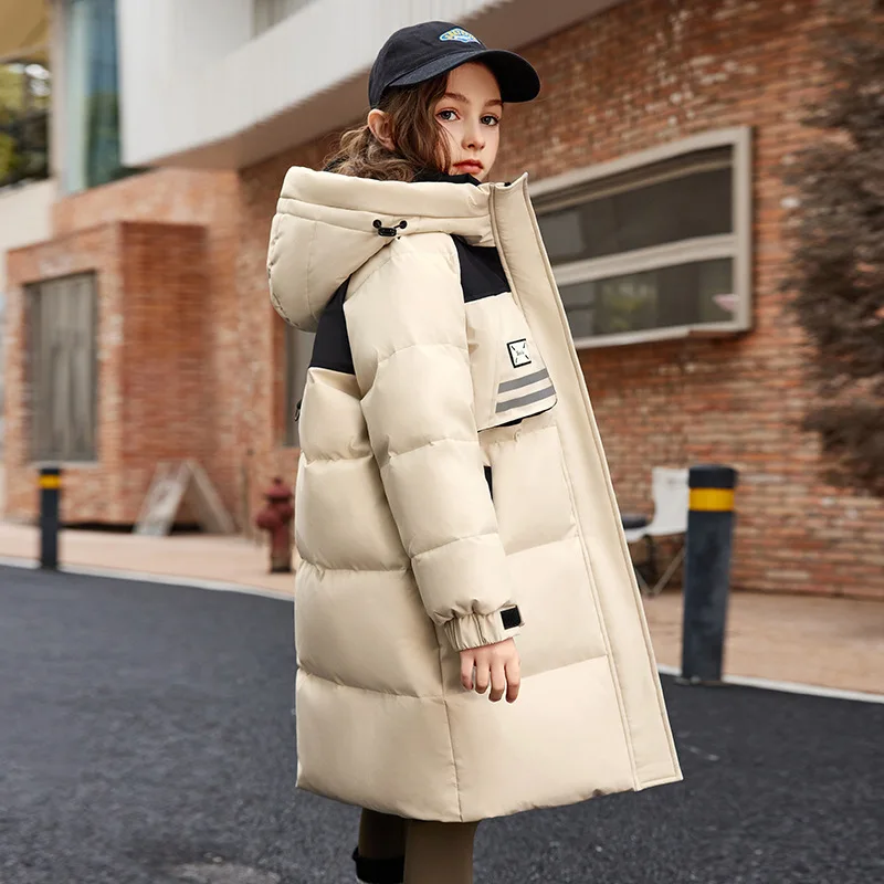 

Winter Children 90% White Duck Down Jacket Thick Warm Teenage Girl clothes Outwear Coat 5-14 Years clothing Kids Parka snow suit