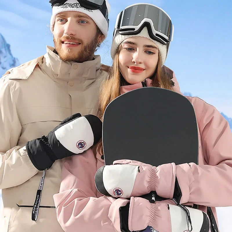 2025 Ski Gloves Women Warm Riding Gloves New Wind Proof Waterproof Mittens Touch Screen Thickened Outdoor Climbing Men Gloves