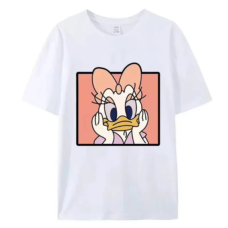 

Disney American Retro Pure Cotton Summer New Short-sleeved T-shirt Men and Women Korean Version Loose Couple Ins Versatile Top