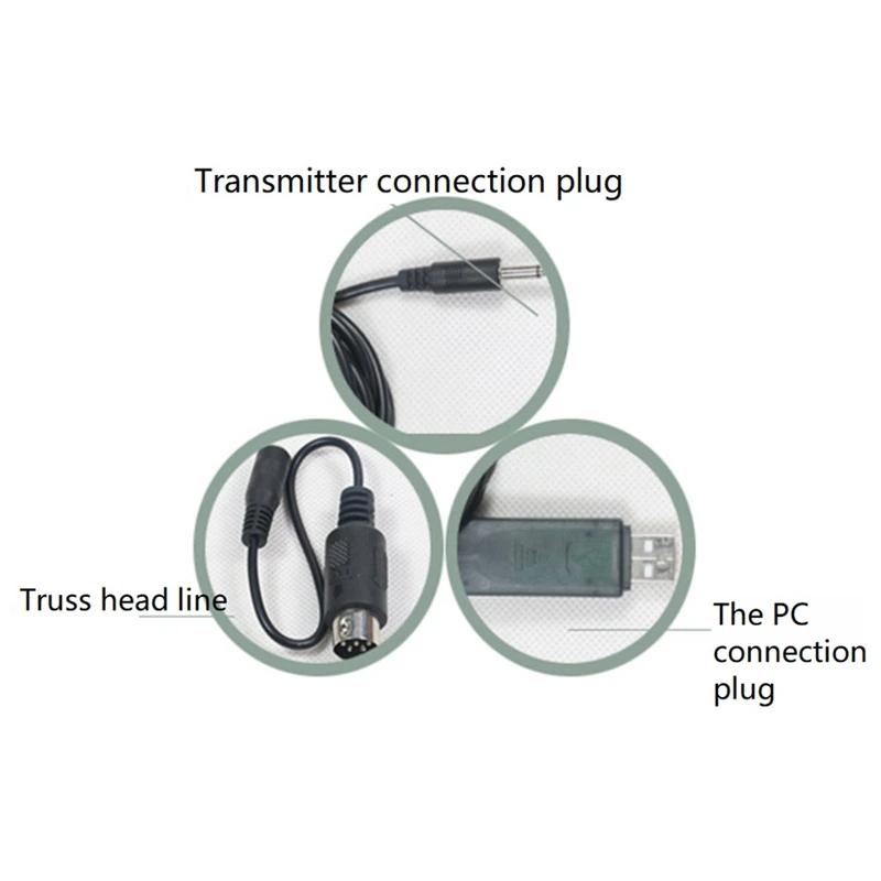 RC USB Flight Simulator FMS Cable For FLYSKY FS-SM100 SM100 For FS-I6 I10 I6X FS-T6 FS-CT6B TH9X RC