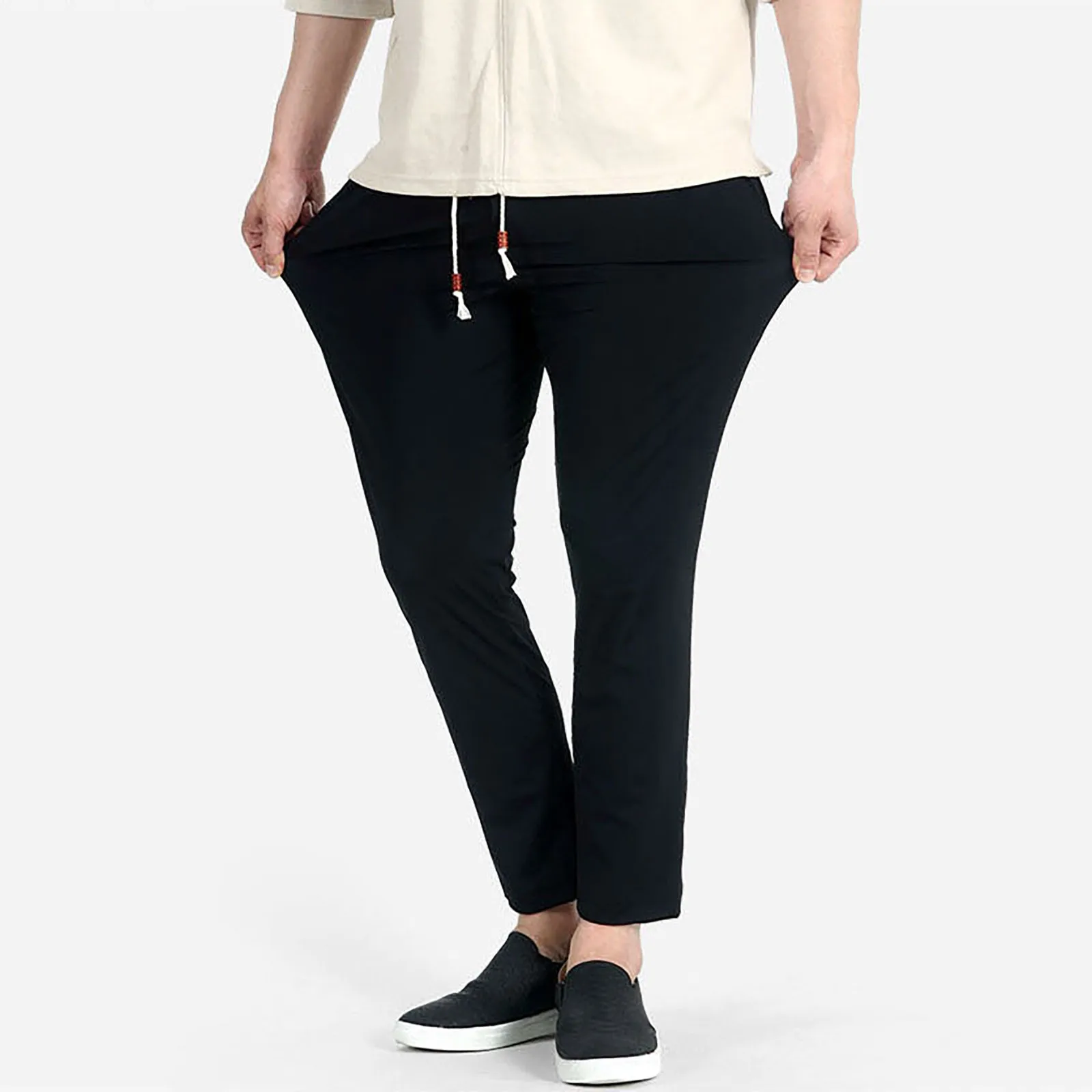 

Men'S Breathable Work Casual Pants Men'S Straight Slim Casual Pants Men'S Casual Pants Slip