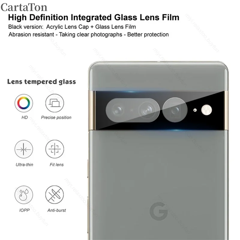 3 pçs vidro da câmera traseira para google pixel 7 8 pro 6a 7a 8a 5g 3d câmera de vidro protetor pixle 6pro 7pro 8pro lente protetor filme
