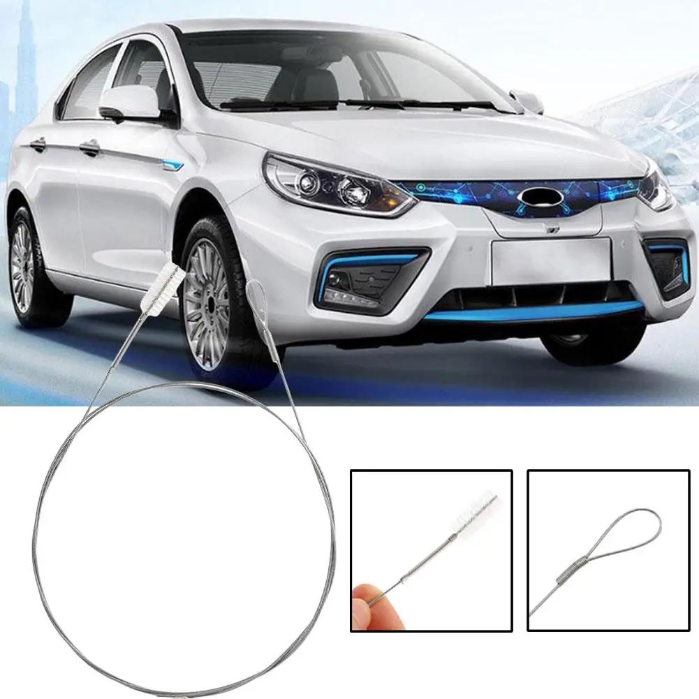 1.5m Car Drain Dredge Cleaning Flexible Drain Dredge Sunroof Tool Brush Scrub Accessories Coil Cleaning Water Cleaning Tube F4D5