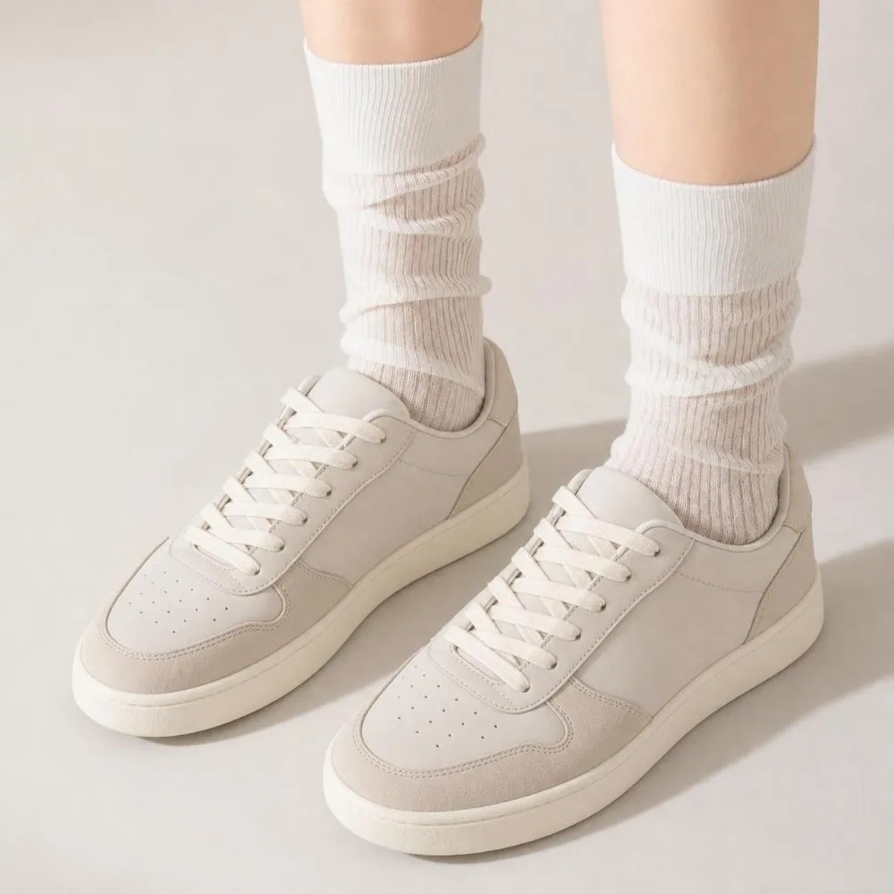 1Pair New Breathable Mesh Toe Socks Sweat Absorbing Thin Material Split Toe Socks Solid Color Mid Tube Socks For Women