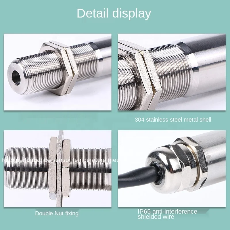 Online Infrarood Thermometer Temperatuursensor Sonde Non-Contact Infrarood 4-20ma Infrarood Temperatuursensor