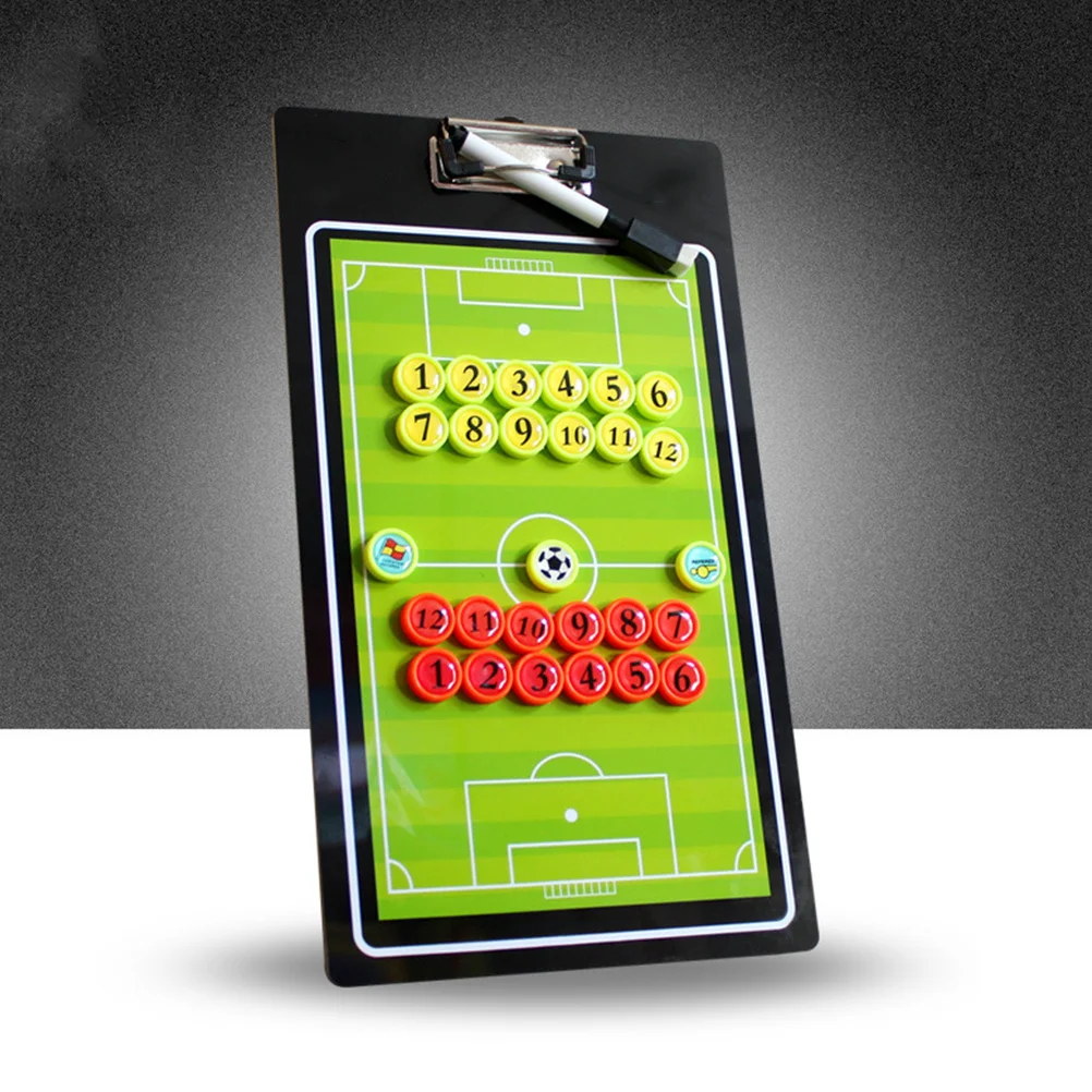 

Football Coaching Board Magnetic Bright Colorful Reusable Clipboard Diagram Plays Timeout Soccer Clip Board Football Whiteboard