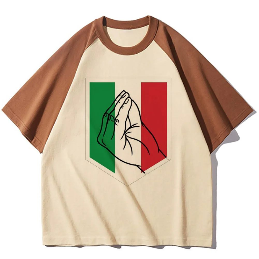 Italian Italy Hand Gift Tee women harajuku Tee girl manga y2k clothes