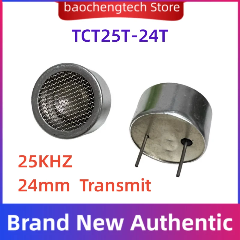 TCT25-24T-sonda ultrasónica para ratón y perro, transmisor de sensor de conducción, 24mm, 25Khz