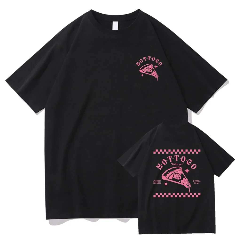Camiseta clásica de Pizza para hombre y mujer, ropa Harajuku de algodón, estampado de princesa del Medio Oeste