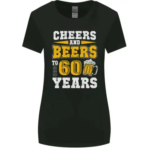 60th Birthday 60 Year Old Funny Alcohol Womens Wider Cut T-Shirt