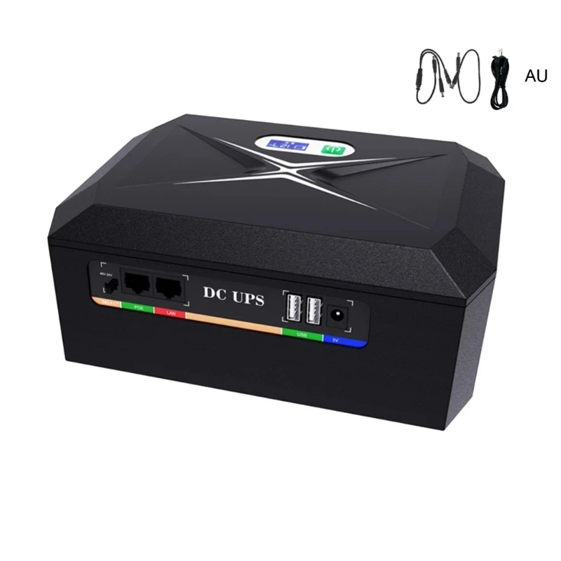 Imagem -05 - Fonte de Alimentação Ininterrupta para Roteadores Wifi Adaptador de Energia de Grande Capacidade Mini Ups 60w 5v 9v 12v 17600 Mah 20800mah