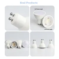 5PCS Hight Lumen LED Spotlight GU10 6W 120degree AC 220V 110V Warm White No Flicker Replaceable 40W Halogen Lamp for Home Derec