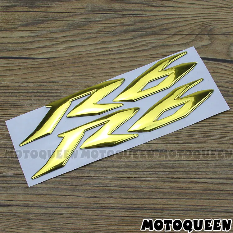 For YZF R6 YZF6000 Stickers Motorcycle 3D Chrome Reflective Decals Tank Pad Shell Body Wind  Fairing Pvc