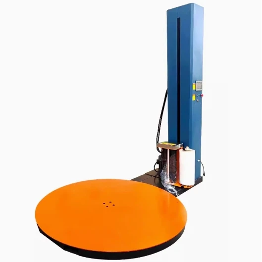 Semi Auto High Quality Automatic Pallet Shrink Film Winding Strapping Machine