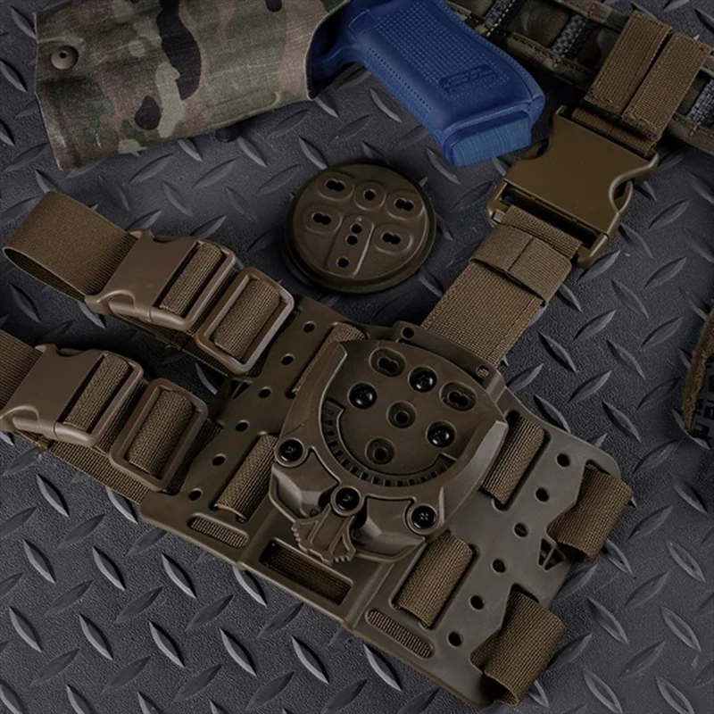 360 درجة الدورية وحدات مسدس الحافظة محول قطرة الساق منصة الصيد الادسنس اطلاق النار والعتاد سريعة جبل ملحق