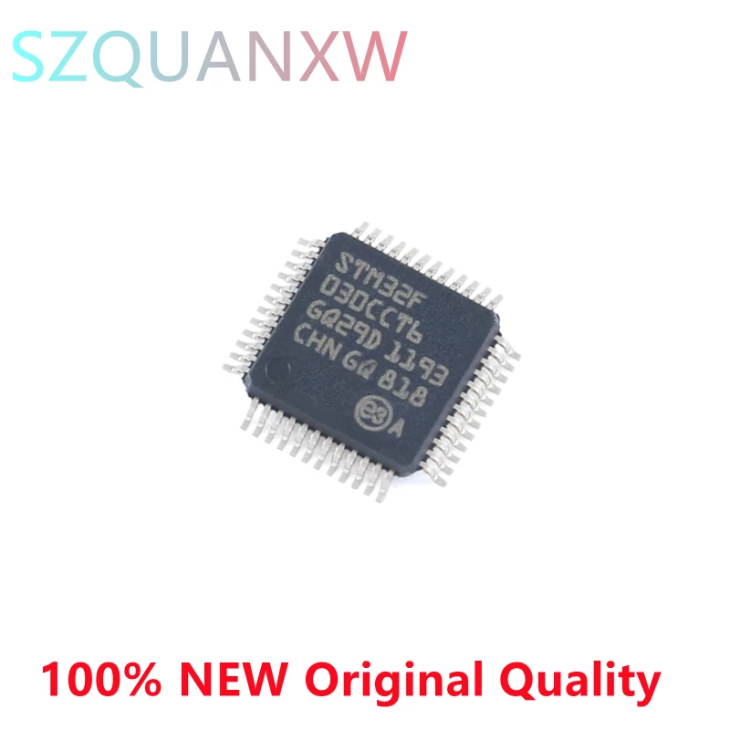 10pcs STM32F STM32F030 STM32F030CCT6 LQFP-48 Cortex-M0 32-bit Microcontroller-MCU Chip IC Integrated Circuit