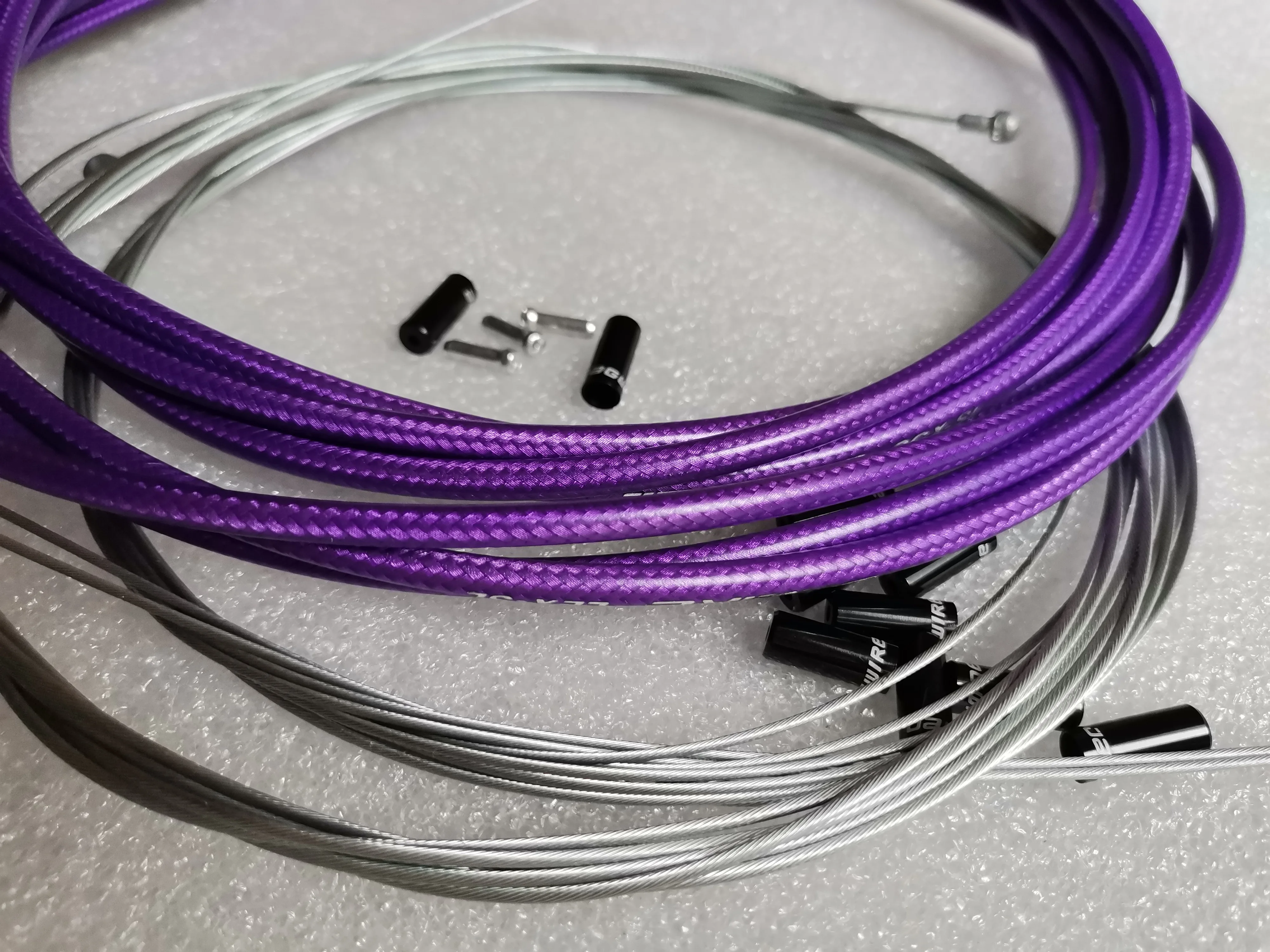 JAGWIRE BRAIDED SL SLICK LUBE HOSE CABLE COMPLETE KIT BRAKE SHIFTER SUIT FOR SHIMANO SRAM PURPLE COLOR