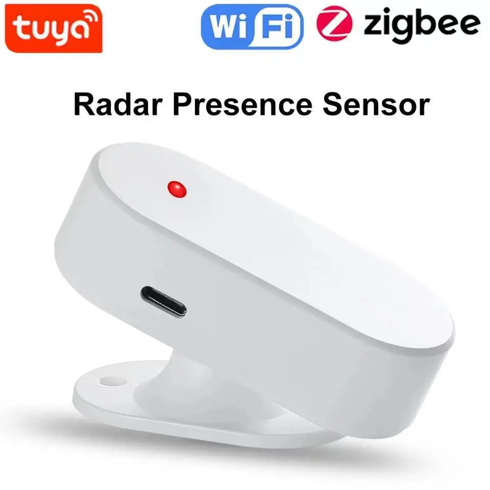

Tuya graffiti wifi human body 24G presence sensor zigbee 3.0 protocol mobile app intelligent linkage